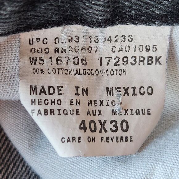 Vtg Dickies Jeans Women 40x30 Embroidered Performing Arts Comedy & Tragedy Roses - Picture 15 of 15